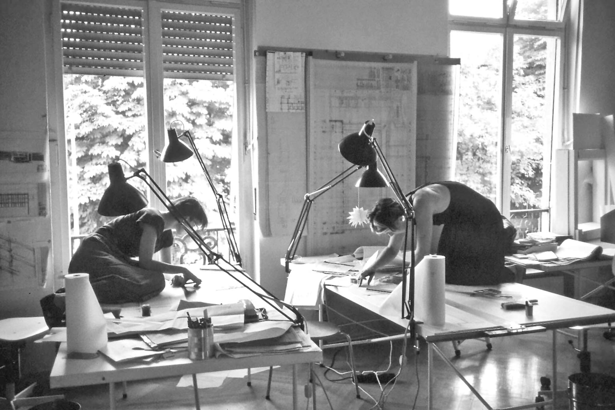 Mitarbeiterinnen des Mannheimer Büros Ingeborg Kuhler, 1986, Foto Marina Auder